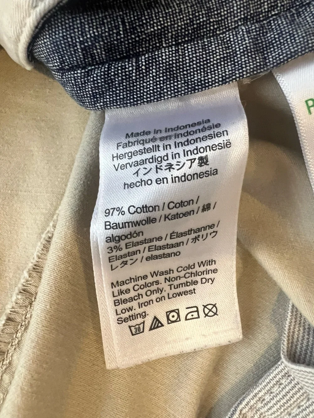 J. Crew straight leg chinos 34/32